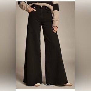 Citizens Of Humanity Amari High-rise Black Flare Wide-Leg Jeans